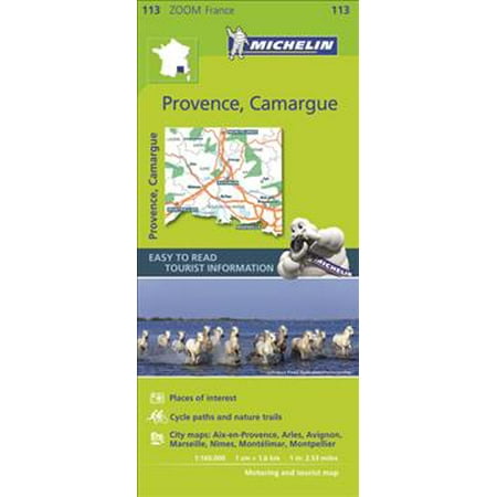 Michelin provence, camargue zoom map 113 - folded map: