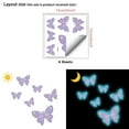 thumbnail image 2 of Glow in The Dark Butterfly Wall Decals，Glowing Luminous Butterfly Wall Stickers Blue Removable self-Adhesive Butterfly Decals for Girls Bedroom Kids Baby Nursery Living Room Decoration, 2 of 7