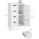 thumbnail image 4 of VASAGLE Armario de Baño, Armario con Puerta, Gabinete de Baño con 4 Cajones, Estante Ajustable, 30 x 55 x 82 cm, Blanco Nube, 4 of 6
