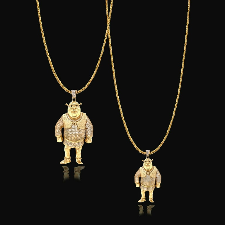 Iced out shrek chain discount