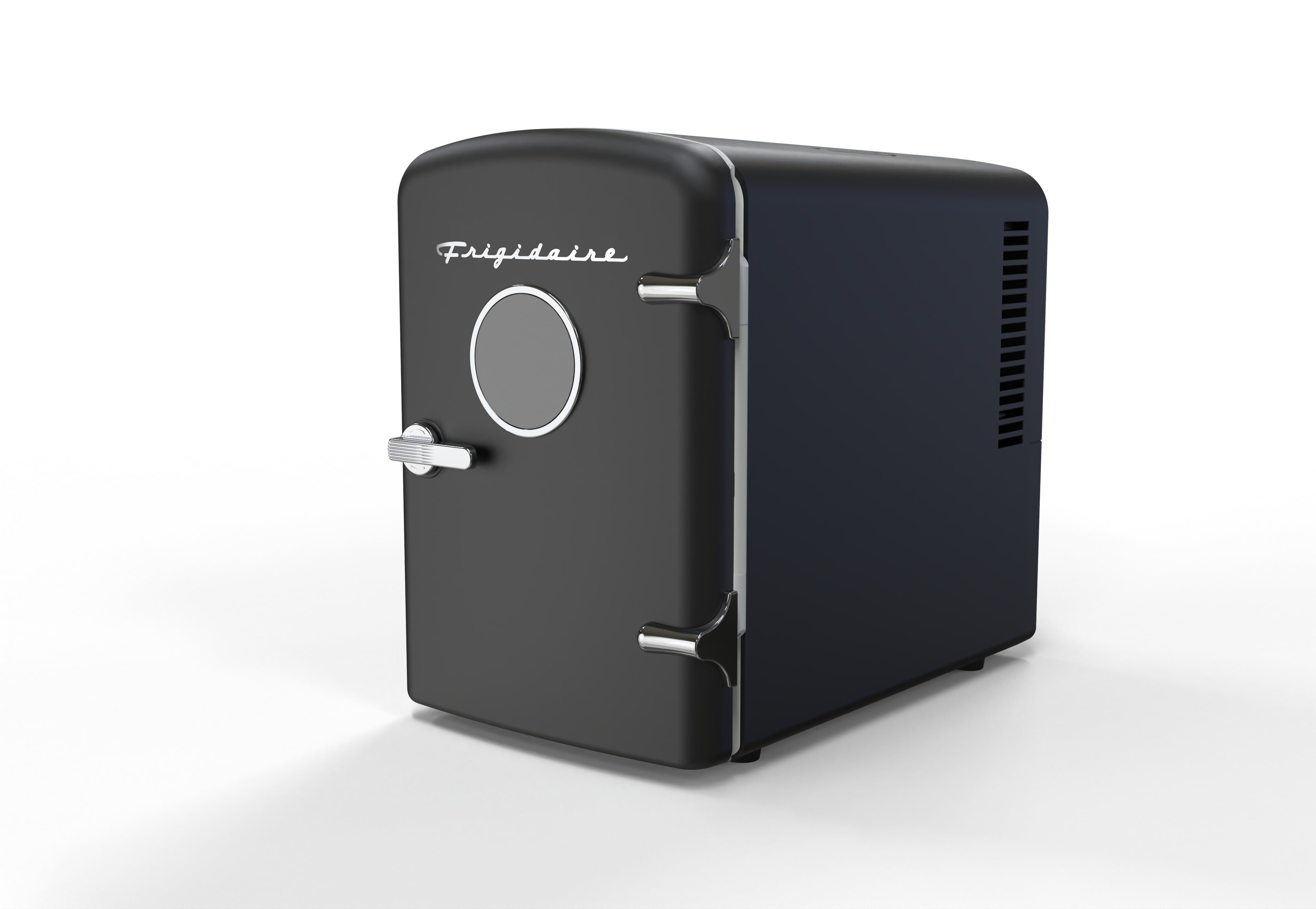 Frigidaire 6 Can Retro Mini Fridge, 4L Portable Personal Cooler – Skincare Fridge, Small Compact Refrigerator, Black