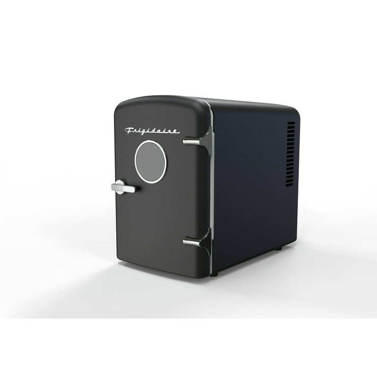 Frigidaire 6 Can Retro Mini Fridge, 4L Portable Personal Cooler, Black photo 2