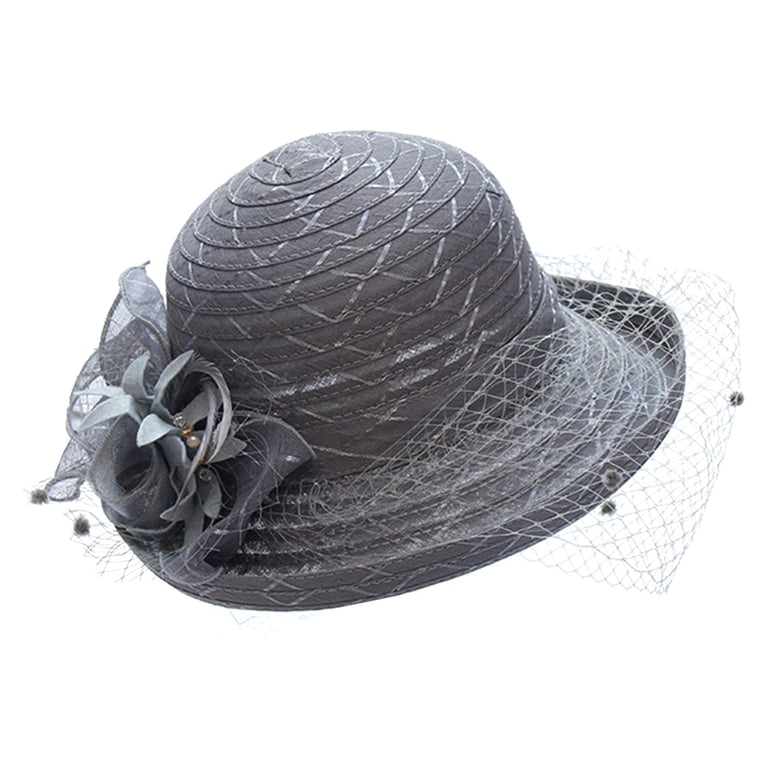 Uclet Ladies Hats For Church Ladies Sun Hat Occasion Event  display picture 3