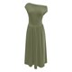 thumbnail image 4 of Vestido largo informal liso con hombros descubiertos y bolsillos, poliéster spandex, corte holgado, tallas S-XL, 4 of 4