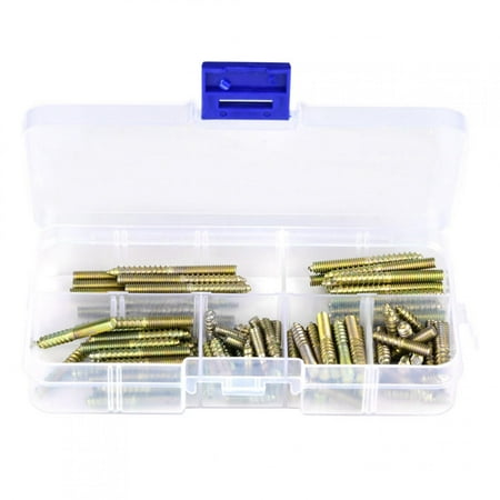 

110pcs M4 Dowel Screw Woodworking Furniture Connector Double Ended Screw Hanger Bolt