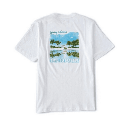 Tommy Bahama Time to Reflect Tee, Cotton, White, (Size S/P)