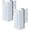 2Pack-White, variant on 2 Pack Childproof Door Lock, Home Security Reinforcement Lock with 3" Stop, Metal Flip Lock Deadbolt Latch for Inward Swing Doors, Kids Safety, 800 lbs Strength