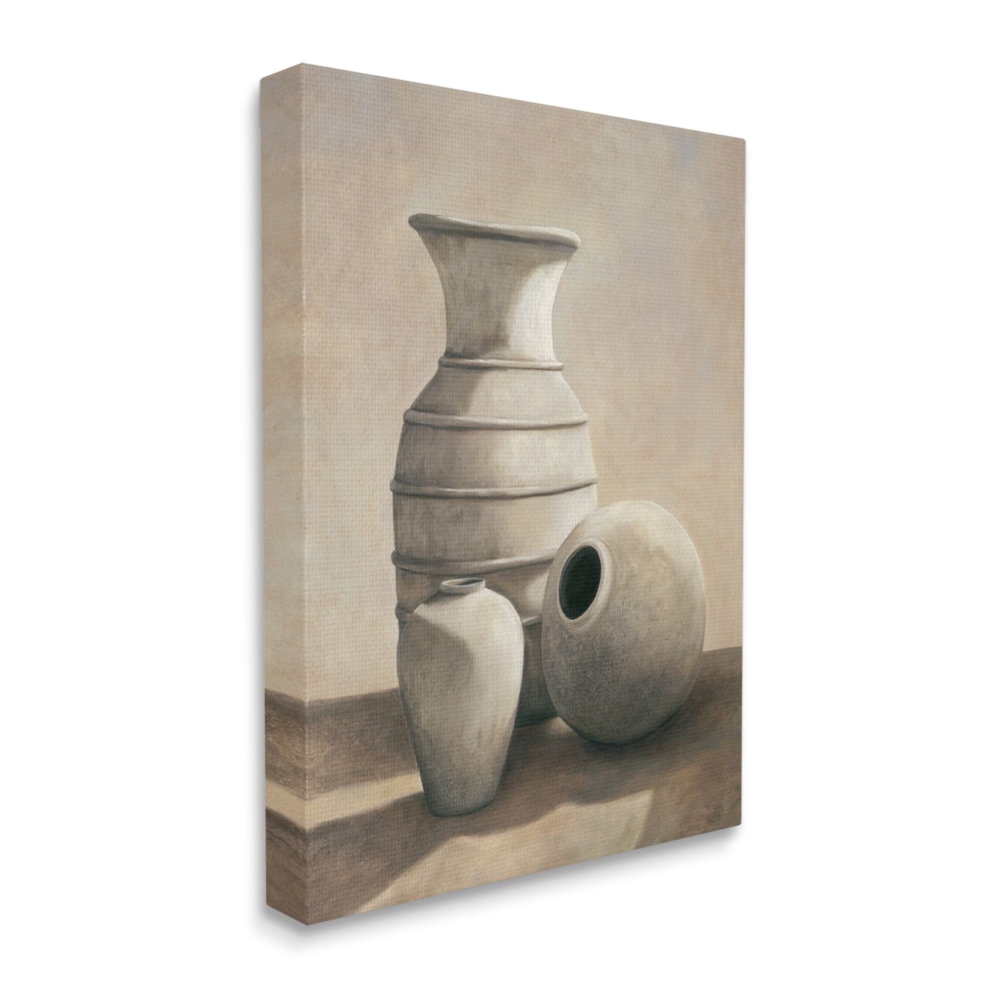 Stupell Industries Sepia Ceramic Urn Vases Still Life Detailed Drawing ,16 x 20, Design by Andre Mazo