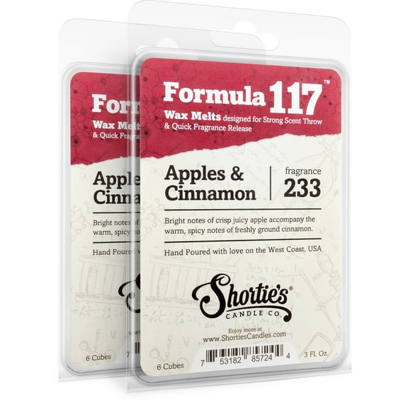 Apples & Cinnamon Wax Melts Multi Pack - Highly Scented   Natural Oils - Shortie's Candle Company