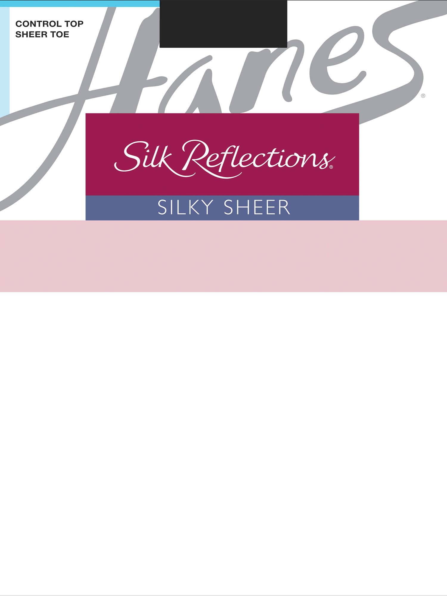 Hanes silk reflections plus size hot sale