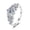 White Diamond, variant on 1 Carat Moissanite Ring for Women, 925 Sterling Silver Star Design Adjustable Ring with Gift Box