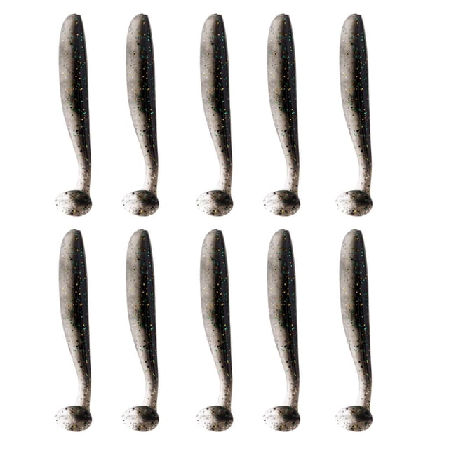 10x Señuelos 3d Ojo T Cola Suave Atención Gran Pescado Diversión 70mm 2.3g Swimbait Color 3