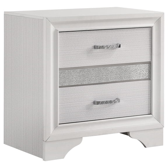 Miranda 3-drawer Nightstand Bedside Table White