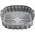 thumbnail image 2 of Square folding air silicone baking tray, pot bowl pad, reusable air accessory basket, microwave gray large, 2 of 5