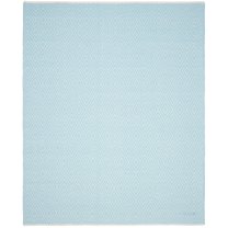 SAFAVIEH Montauk Kimberlyn Geometric Diamond Cotton Area Rug, Turquoise/Ivory, 10' x 14'
