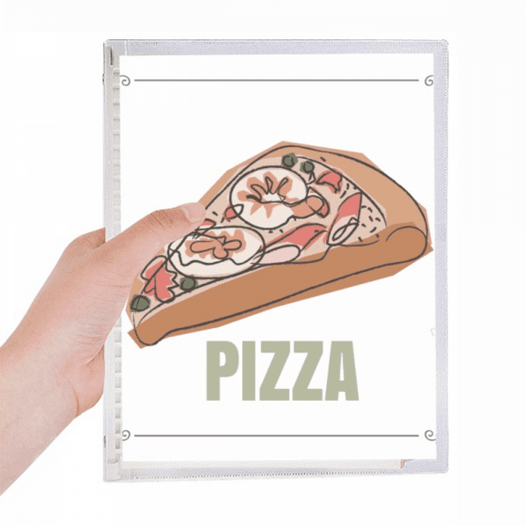 slice of pizza italy sea foods notebook loose diary refillable journal statiry