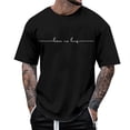 thumbnail image 1 of WEAIXIMIUNG T-Shirts pour Hommes Lot Noir T-Shirt à Col Rond pour Homme Extensible à Manches Courtes Basique Amincissant T-Shirt Moulant, 1 of 5
