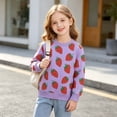 thumbnail image 5 of YUANxueke Girls Sweatshirts Casual Pullover Crewneck Winter Long Sleeve Tops Shirts Clothes,Purple,1-2 Years, 5 of 8