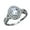 Silver, variant on zttd fashion silver large round shape full diamond ring diamond round rhinestone ring elegant geometry rhinestone ring full diamond rings for women size 6 10