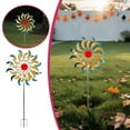 thumbnail image 2 of Garden Windmill Outdoor Double Metal Wind Sculpture for Patio and Yard Farmhouse Rotating Feature for Garden Ideal for Outdoor Spaces, 2 of 6