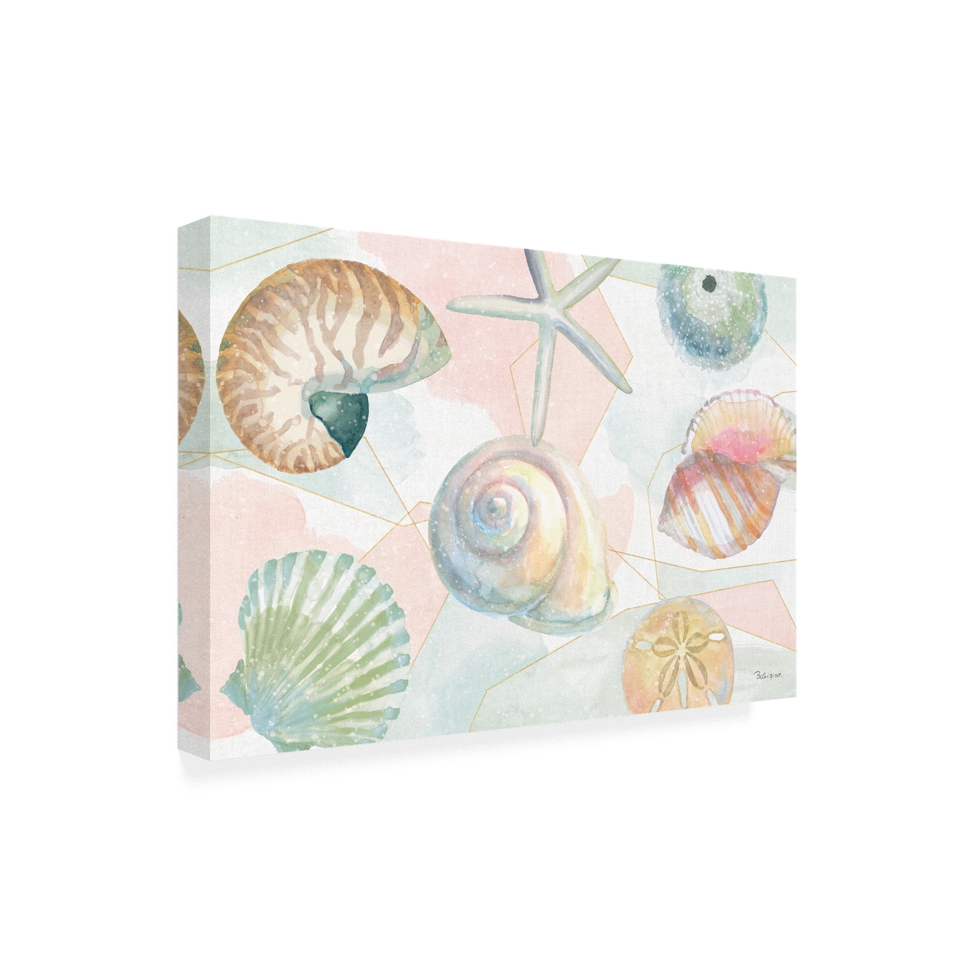 Watercolor Coast IV' Canvas Art by Beth Grove