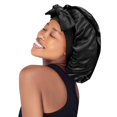 thumbnail image 3 of Gorro de pelo largo de seda satinada, tamaño Jumbo, para mujer, 3 of 6