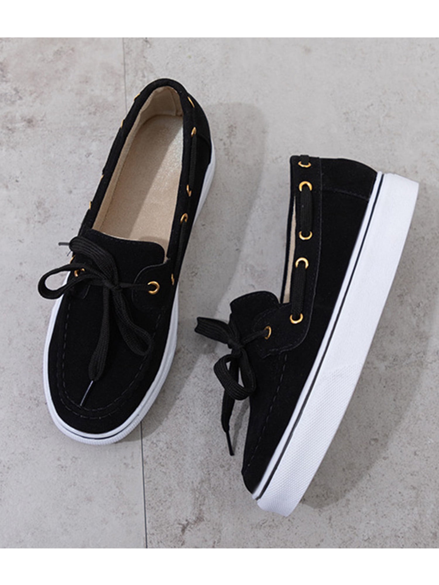 NEW WOMEN LADIES FLAT SLIP ON PLIMSOLL SNEAKERS TRAINERS SKATER SHOES PUMPS SIZE 