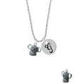 thumbnail image 2 of Delight Jewelry Resin Koala Bear Silvertone Script Initial Disc - G - Charm Necklace, 20"+3", 2 of 4