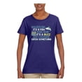 thumbnail image 2 of Wild Bobby, Sometimes It's A Fish Other Times It's A Buzz, Fishing, Women Graphic Tee, Purple, XX-Large, 2 of 4