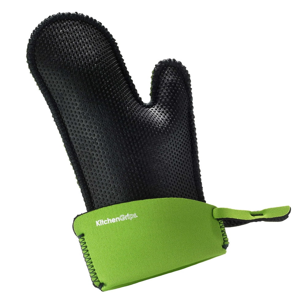 Kitchen Grips Silicone Chef's Mitt, Small (Lime)