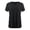 A-Black538, variant on Women's Solid Color T Shirts Tunic Length Split Neck Tee Soft Casual Daily Wear Blouse