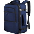 thumbnail image 1 of Mochila Vancropak Carry On de 40 L ampliable para viajes, color azul, 1 of 9