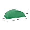 thumbnail image 2 of Alpine Industries 23 Gallon Slim Trash Can Dome Lid, Green, 2 of 7