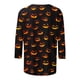 thumbnail image 4 of Ailaofu 3/4 Length Sleeve Women Tops Crew Neck Blouses Dressy Casual Summer T Shirts Loose Fit Business Work Clothes, 4 of 4