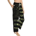 thumbnail image 3 of Kdxio Women's Comfy Stretch American Flag CamoPrint Drawstring Pajama Pants-Medium, 3 of 9