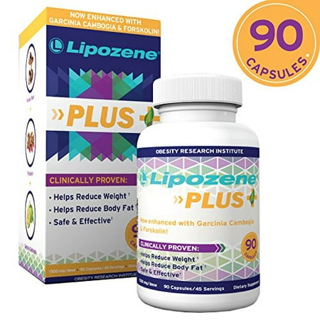 Lipozene Plus Garcinia Cambogia Extract & Forskolin Diet Pills, 90 (Best Diet Pill On The Market Today)