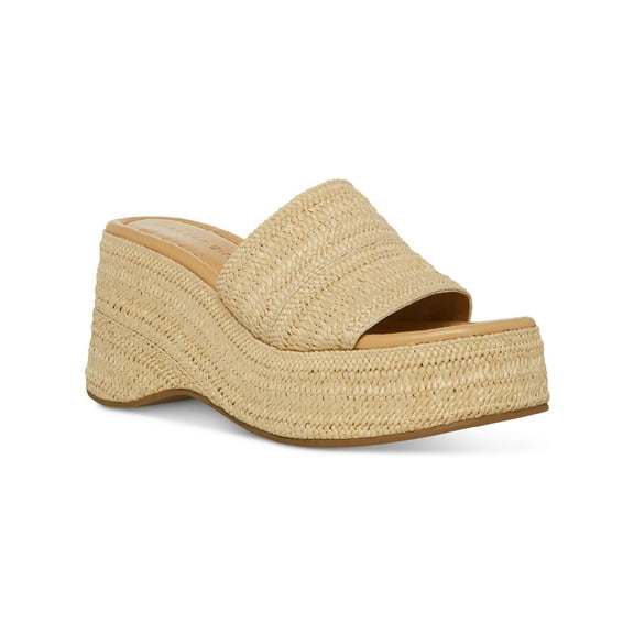 Madden Girl Womens Zahara-R Textured Dressy Wedge Sandals