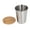 Stainless Steel Color, variant on Yajisi 350ML / 11.8 oz Portable Single Layer Stainless Steel Mug with Lid Stackable Coffee Beer Milk Cup Stainless Steel Color