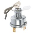 thumbnail image 1 of Luxshiny Switch De Encendido Con Llave Para Vehículo 12V 24V Compatible Con Autos Atv Tractores Color Plata, 1 of 6