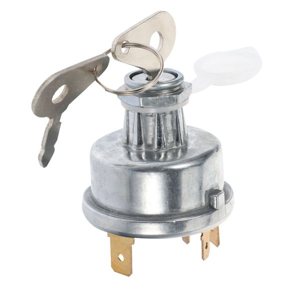 Luxshiny Switch De Encendido Con Llave Para Vehículo 12V 24V Compatible Con Autos Atv Tractores Color Plata