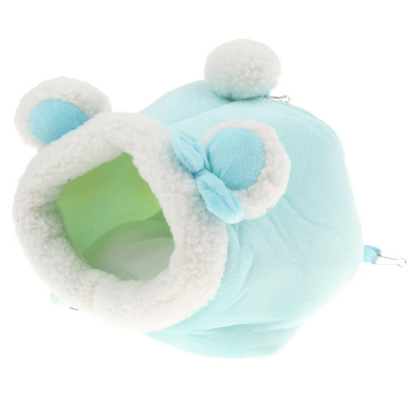 Cama Casa Mascotas Invierno Cálido Accesorios de Animales Fácil de utilizar Elegante Azul l