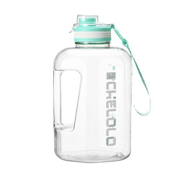 74 oz Half Gallon Water Bottle Large Capacity Plastic Water Bottle Portable Water Bottle with Tote Rope, Workout Bottle for Men Women