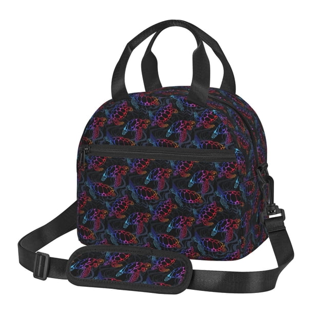 Balery Sea Turtle Bolsa de Almuerzo Impresa, Caja de Almuerzo Reutilizable, Bolsa Térmica Aislada para Almuerzo, Bolsa Antiderrames