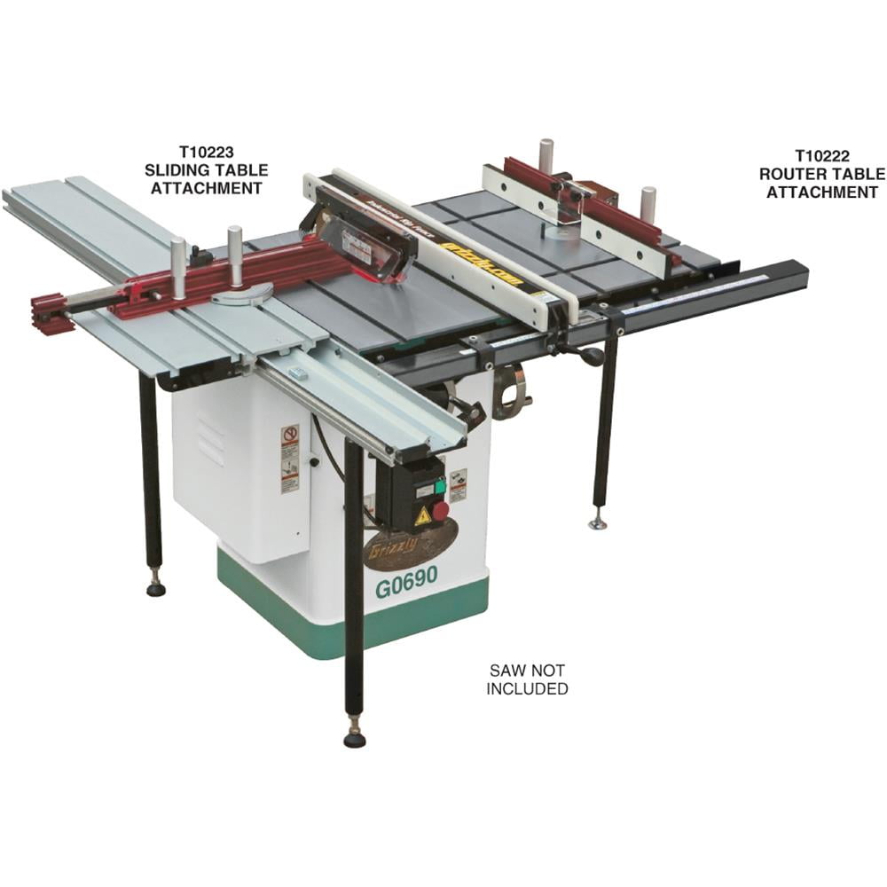 Grizzly Industrial T10223 Sliding Table Attachment