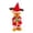 Christmas Moose, variant on Christmas Santa Stuffed Animal, 15.35in Singing Dancing Santa Plush, Battery-Powered Electric Christmas Decorations for Holiday Party and Home Display (Green)