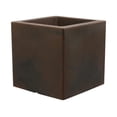 thumbnail image 1 of Ecobo Bloc de Macetas Cuadrado Ecológico de 20,3 cm para Uso Interior y Exterior, Duradero, Versátil y Ligero, Diseñado por Artesanos Brasileños, Diseño Contemporáneo para Todo Tipo de Climas - Marrón, 1 of 4