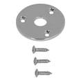 thumbnail image 1 of Guitar Jack Socket Plate, Guitar Round Metal Jack Plate Cover Guitar Jack Socket Plate For Bass With Mounting Screws, 1 of 8