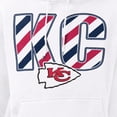 thumbnail image 3 of Men's Starter White Kansas City Chiefs Stars & Stripes Graphic Hoodie, 3 of 3
