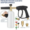 thumbnail image 2 of HAIBIN Foam Cannon for Pressure Washer Gun with 5 Pressure Washer Nozzle M22 Adapter 1/4 inch Quick Connector, 2 of 8