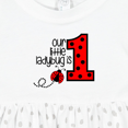 thumbnail image 4 of Inktastic Our Little Ladybug is 1 Girls Baby Dress, 4 of 5
